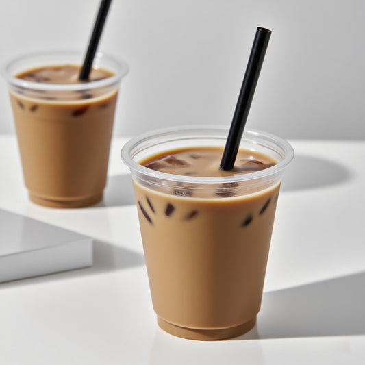 Black plastic straw