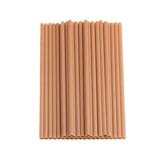 Plant fiber straws